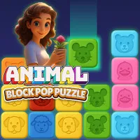 PLay Animal Block Pop Puzzle now!