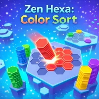 Play Zen Hexa: Color Sort now!